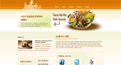 Desktop Screenshot of justinescafe.com